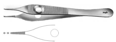 АДСОН ХІРУРГІЧНИЙ ПІНЦЕТ 1X2ЗУБ. 120MM